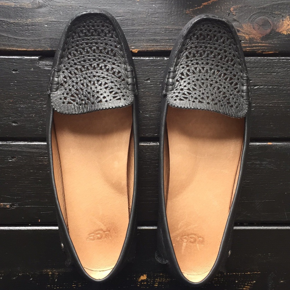 Ugg Clair Black Flats Loafers 8 EU 39